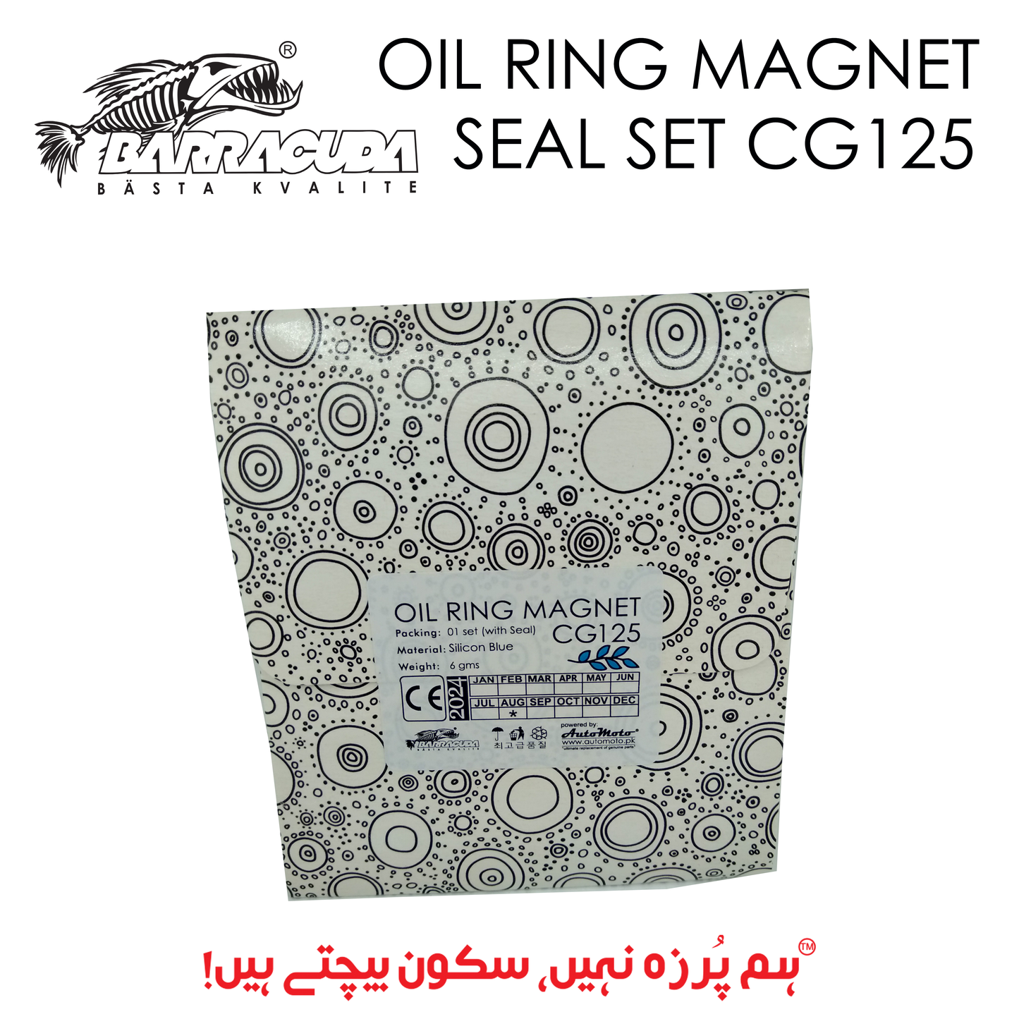 OIL RING MAGNET SEAL SET CG125