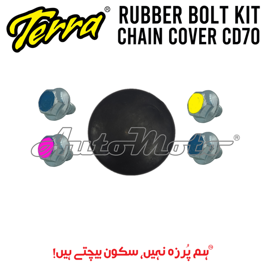 RUBBER BOLT KIT CHAIN COVER CD70