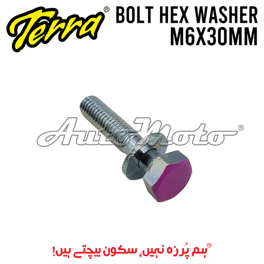 BOLT HEX WASHER 6X30
