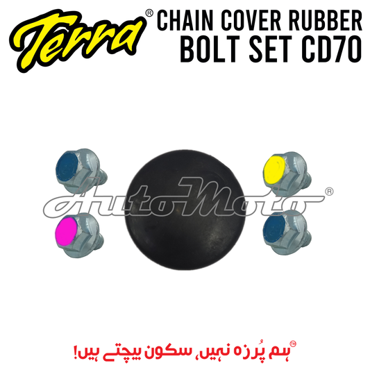 CHAIN COVER RUBBER BOLT SET CD70