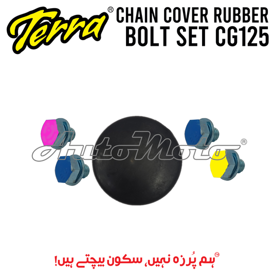 CHAIN COVER RUBBER BOLT SET CG125