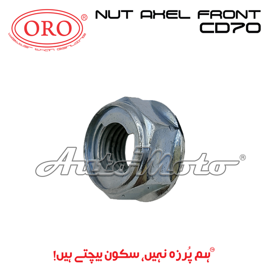 NUT AXEL CD70 FRONT