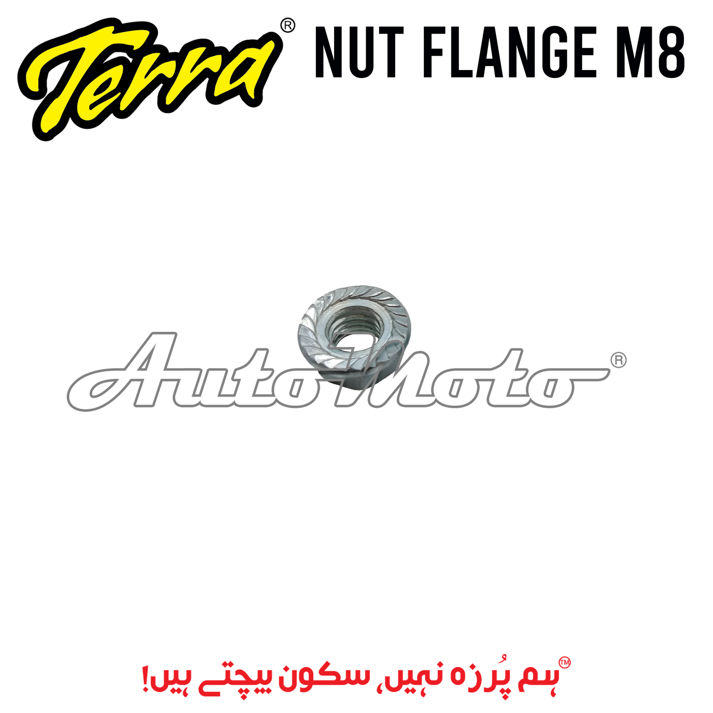 NUT FLANGE M8