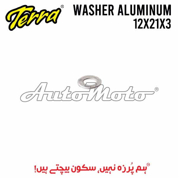 WASHER ALUMINUM 12X21X3