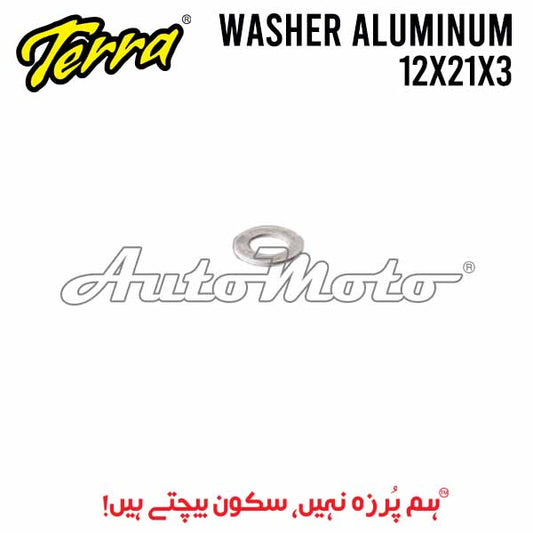 WASHER ALUMINUM 12X21X3