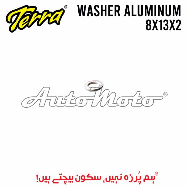 WASHER ALUMINUM 8X13X2