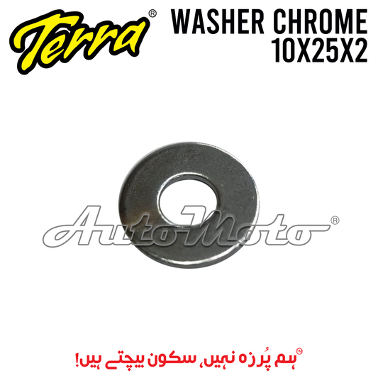 WASHER SHOCK CHROME 10X25X2
