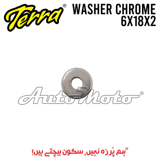 WASHER CHROME 6X18X2
