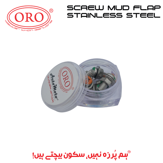 SCREW SET MUD FLAPS SS